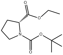 (2R)-1,2-Pyrrolidinedicarboxylic acid 1-tert-butyl 2-ethyl ester Structural