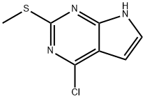 5-chloro-3-methylsulfanyl-2,4,9-triazabicyclo[4.3.0]nona-2,4,7,10-tetraene Structural