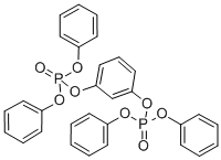 Tetraphenyl resorcinol bis(diphenylphosphate) Structural