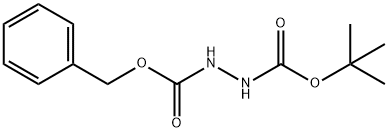 1-Benzyl 2-(tert-butyl) hydrazine-1,2-dicarboxylate Structural