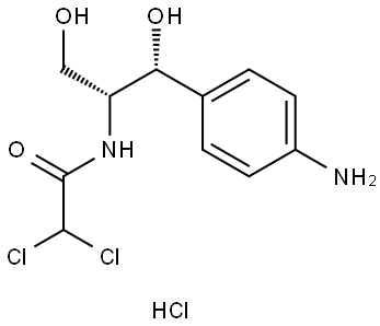 D-threo-1-(4-Aminophenyl)-2-dichloroacetylamino-1,3-propanediol, hydrochloride Structural