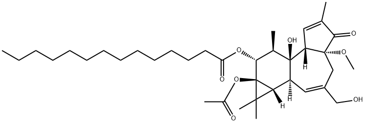 PHORBOL 12-MYRISTATE 13-ACETATE 4-O-METHYL ETHER, 4BETA Structural