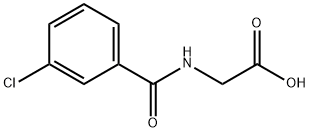 (3-CHLORO-BENZOYLAMINO)-ACETIC ACID Structural