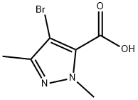 4-BROMO-1,3-DIMETHYL-1H-PYRAZOLE-5-CARBOXYLIC ACID Structural