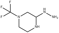 Piperazine, 3-hydrazino-1-(trifluoromethyl)- (9CI) Structural