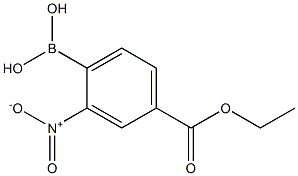 4-Ethoxycarbonyl-2-nitrophenylboronic acid Structural