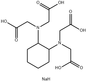 disodium dihydrogen N,N'-1,2-cyclohexanediylbis[N-(carboxylatemethyl)glycinate] Structural
