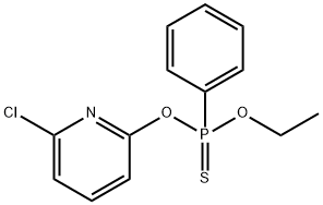 O-(6-chloropyridin-2-yl) O-ethyl phenylthiophosphonate  Structural
