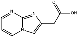 Imidazo(1,2-a)pyrimidine-2-aceticacid Structural