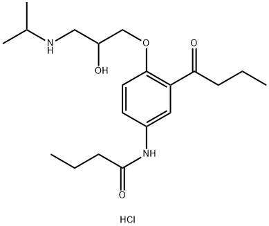 rac 3-Deacetyl-3-butanoyl Acebutolol Hydrochloride Structural