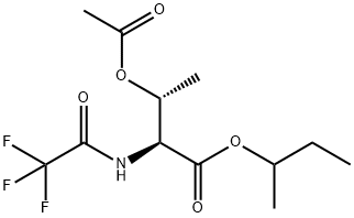 O-Acetyl-N-(trifluoroacetyl)-L-threonine 1-methylpropyl ester Structural