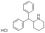 2-Diphenylmethylpiperidine hydrochloride Structural