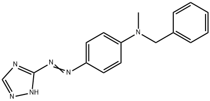 N-methyl-N-[4-(1H-1,2,4-triazol-3-ylazo)phenyl]benzylamine Structural