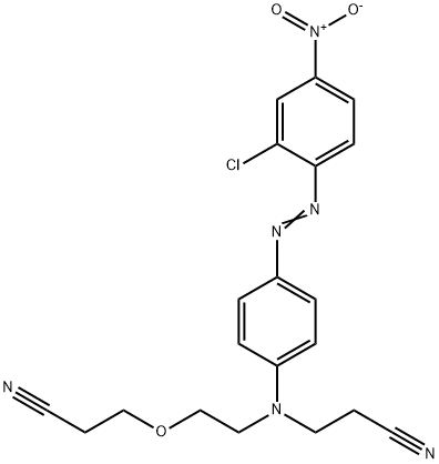 3-[[4-[(2-chloro-4-nitrophenyl)azo]phenyl][2-(2-cyanoethoxy)ethyl]amino]propiononitrile          