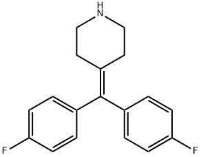 4-[BIS-(4-FLUOROPHENYL)METHYLENE]PIPERIDINE Structural