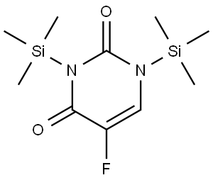 O,O'-BIS(TRIMETHYLSILYL)-5-FLUOROURACIL Structural
