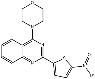 4-MORPHOLINO-2-(5-NITRO-2-THIENYL)QUINAZOLINE Structural