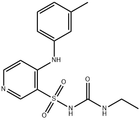 1-Ethyl-3-[[4-(m-toluidino)-3-pyridyl]sulfonyl]urea Structural