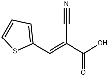 2-CYANO-3-(2-THIENYL)ACRYLIC ACID Structural