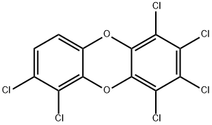 1,2,3,4,6,7-HEXACHLORODIBENZO-P-DIOXIN Structural