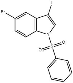 5-Bromo-3-iodo-1-(phenylsulfonyl)indole