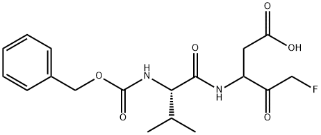 Z-VAL-DL-ASP-FLUOROMETHYLKETONE Structural
