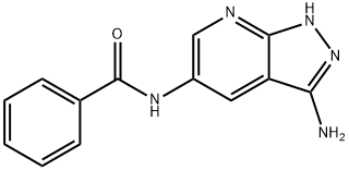 Benzamide, N-(3-amino-1H-pyrazolo[3,4-b]pyridin-5-yl)- (9CI) Structural