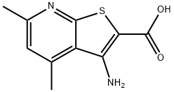 3-AMINO-4,6-DIMETHYLTHIENO[2,3-B]PYRIDINE-2-CARBOXYLIC ACID Structural