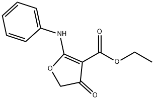 ETHYL 2-ANILINO-4-OXO-4,5-DIHYDRO-3-FURANCARBOXYLATE Structural