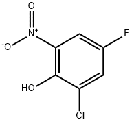 2-chloro-4-fluoro-6-nitrophenol Structural