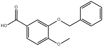 3-BENZYLOXY-4-METHOXYBENZOIC ACID Structural