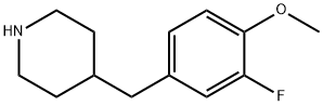 4-(3-FLUORO-4-METHOXY-BENZYL)-PIPERIDINE Structural