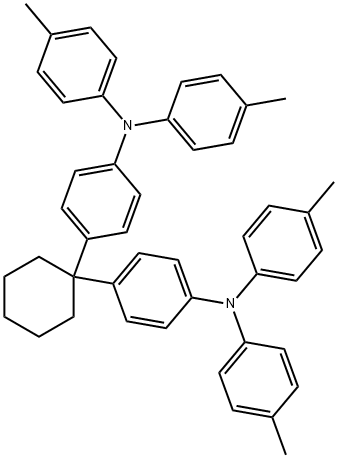 4,4'-Cyclohexylidenebis[N,N-bis(4-methylphenyl)aniline] Structural