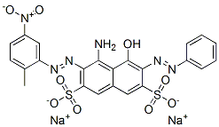 disodium 4-amino-5-hydroxy-3-[(2-methyl-5-nitrophenyl)azo]-6-(phenylazo)naphthalene-2,7-disulphonate 