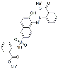 2-[[6-[[(2-Carboxyphenyl)amino]sulfonyl]-2-hydroxy-1-naphthalenyl]azo]benzoic acid disodium salt