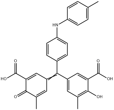 5-[(3-carboxy-5-methyl-4-oxo-2,5-cyclohexadien-1-ylidene)[4-[(4-tolyl)amino]phenyl]methyl]-3-methylsalicylic acid 