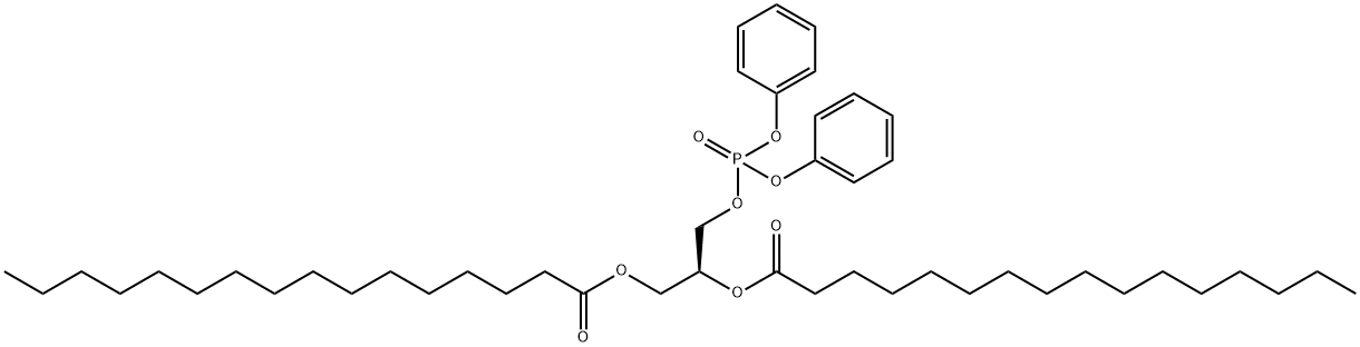 1,2-DIHEXADECANOYL-SN-GLYCERO-3-[BIS(PHENYL) PHOSPHATE] Structural