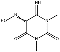 dihydro-6-imino-1,3-dimethyl-3H-pyrimidine-2,4,5-trione 5-oxime Structural