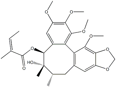 2-BUTENOIC ACID, 2-METHYL-, (5S,6S,7S,13AS)-5,6,7,13A-TETRAHYDRO-6-HYDROXY-1,2,3,13-TETRAMETHOXY-6,7-DIMETHYLBENZO[3,4]CYCLOOCTA[1,2-F][1,3]BENZODIOXOL-5-YL ESTER, (2Z)-