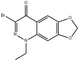 3-BROMO-1-ETHYL-1,4-DIHYDRO[1,3]DIOXOLO[4,5-G]CINNOLIN-4-ONE Structural