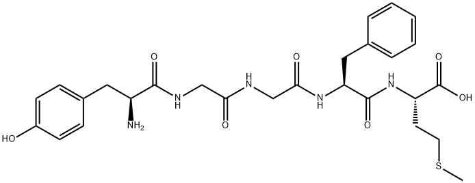 H-TYR-GLY-GLY-PHE-MET-OH Structural