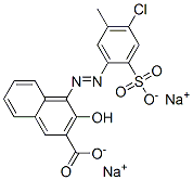 disodium 4-[(4-chloro-5-methyl-2-sulphonatophenyl)azo]-3-hydroxy-2-naphthoate Structural