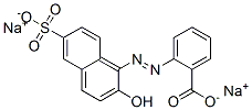 Benzoic acid, 2-[(2-hydroxy-6-sulfo-1-naphthalenyl)azo]-, disodium salt