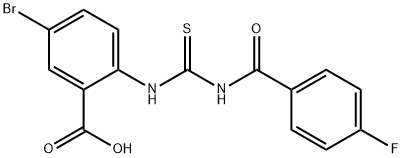 5-BROMO-2-[[[(4-FLUOROBENZOYL)AMINO]THIOXOMETHYL]AMINO]-BENZOIC ACID