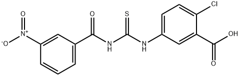 2-CHLORO-5-[[[(3-NITROBENZOYL)AMINO]THIOXOMETHYL]AMINO]-BENZOIC ACID