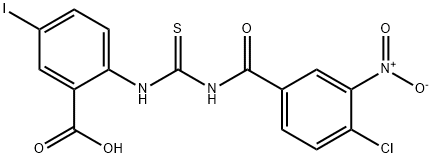 2-[[[(4-CHLORO-3-NITROBENZOYL)AMINO]THIOXOMETHYL]AMINO]-5-IODO-BENZOIC ACID