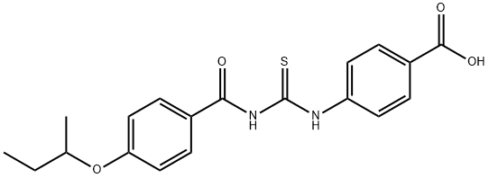 4-[[[[4-(1-METHYLPROPOXY)BENZOYL]AMINO]THIOXOMETHYL]AMINO]-BENZOIC ACID