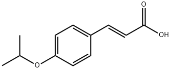 (2E)-3-(4-isopropoxyphenyl)acrylic acid Structural