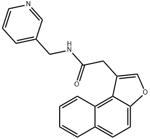 Naphtho[2,1-b]furan-1-acetamide, N-(3-pyridinylmethyl)- (9CI) Structural