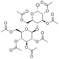 2,2',3,3',4',5,6'-HEPTA-O-ACETYL-ALPHA-D-CELLOBIOSYL CHLORIDE Structural